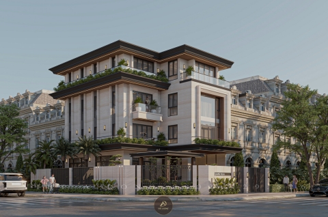 Thiết kế - Thi công kiến trúc biệt thự tại Sài Gòn - Anh Quang